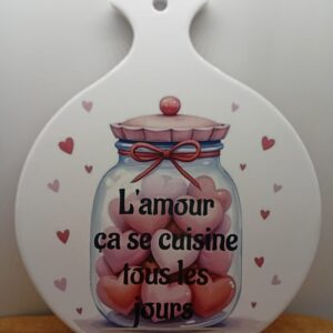 Dessous de plat rond "Amour"