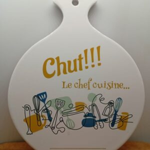 Dessous de plat rond "Chut"
